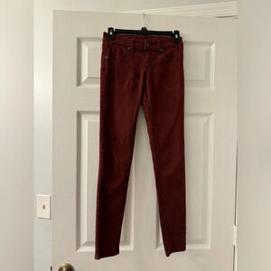 Carmar Rustic Brown Burgundy Skinny Jeans!